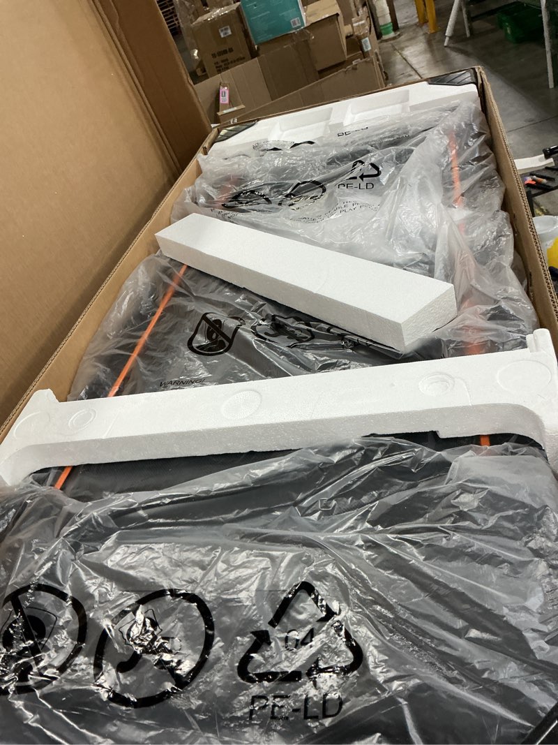 Condition photo showing New/Like New for YRUN NeoSilent Walking Pad Treadmill Under Desk for Home & Office with BLDC Core and Extra-Large Belt, App Control, Portable and Compact for Small Space Orange Black