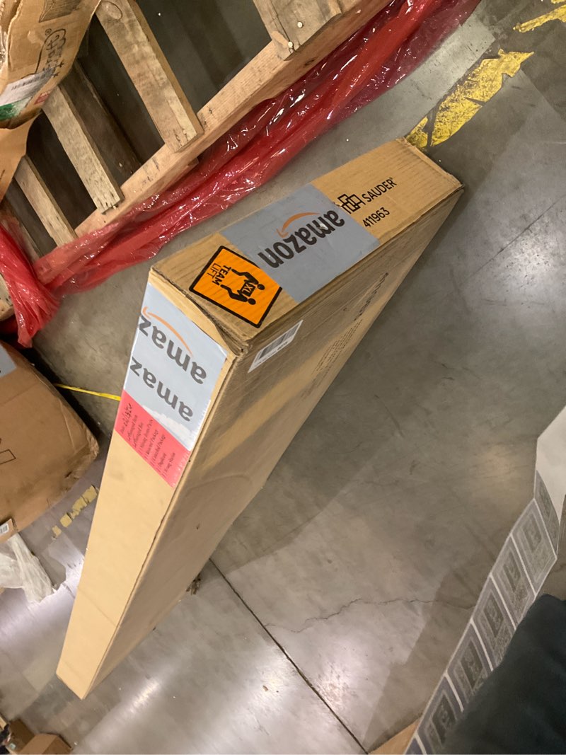 Condition photo showing As Is for Sauder HomePlus Storage Cabinet/ Pantry cabinets, Sienna Oak finish