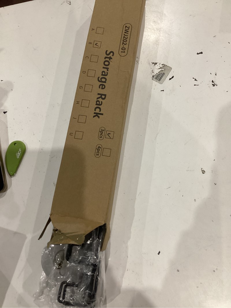 Condition photo showing Good Condition for HapiRm Over Door Hat Rack - 3 Tier Wall Mounted Hat Organizer with 16 Hooks and 10 Movable Clips, Baseball Cap Organizer Storage Holds up to 26 Caps for Door, Bedroom, Closet USPTO Patent Pending Black 3 Tier