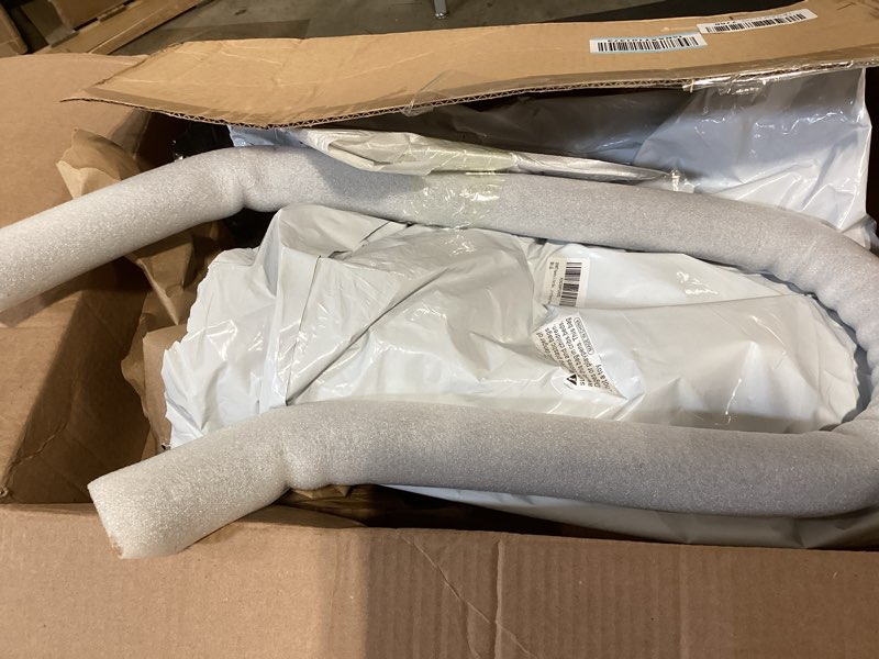 Condition photo showing New/Like New for handrail for outdoor steps 18.5' safety grab bar for stairs 304ss wall mounted stair railing u shaped handrail 1.25" tube hand railing for garage entry steps stair interior or exterior stairway matte black-1p