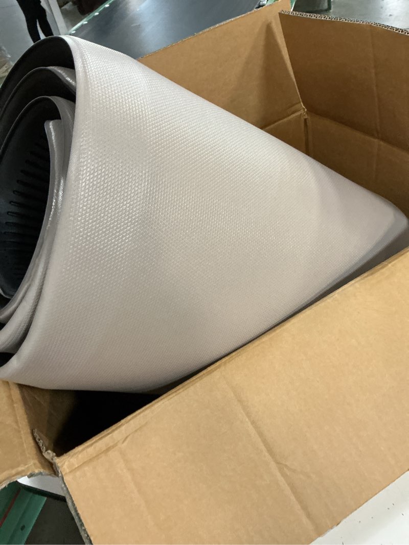 Condition photo showing Good Condition for kitchen mats, 2pcs kitchen rugs, cushioned anti fatigue kitchen mats for floor, non-slip standing desk mat, waterproof kitchen rug set for kitchen, floor, office, 17.3"×30"+17.3"×47", khaki