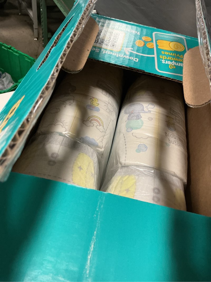 Condition photo showing New/Like New for pampers swaddlers diapers, size 3 (13-26 lbs), 136 count, absorbent, keeps baby dry and comfortable, skin safe disposable baby diaper (packaging may vary) size 3 136