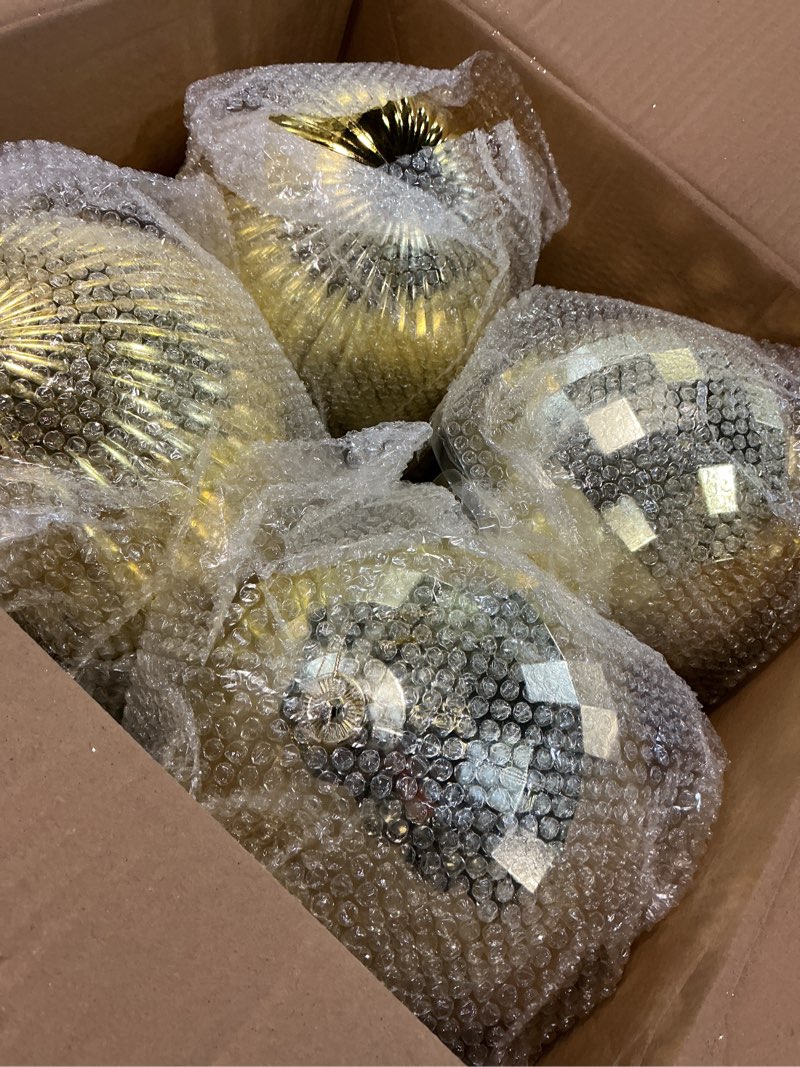 Condition photo showing Good Condition for Benjia Extra Large Size Outdoor Christmas Ornaments, Special Shaped Ball Shatterproof Christma