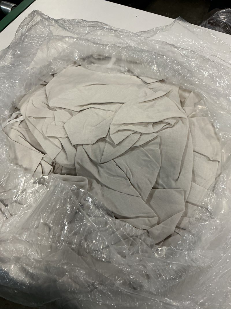 Condition photo showing Good Condition for european linen duvet cover set, full/queen, sand