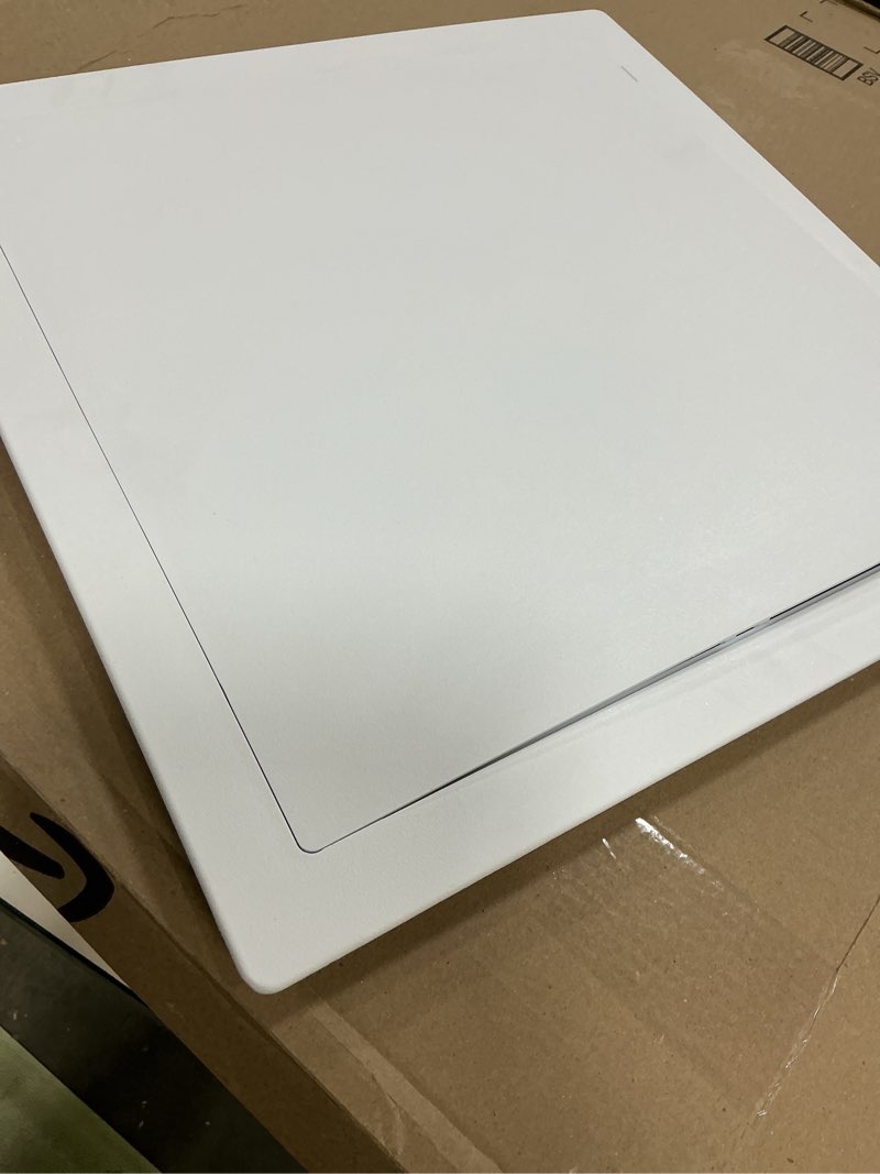 Condition photo showing Good Condition for Vent Systems White ABS Plastic Access Panel 12 x 16 Inch (Cut-Out) - Access Panel with Door for Drywall, Wall, Ceiling - Electrical and Plumbing Service Inspection Door for Indoor Use