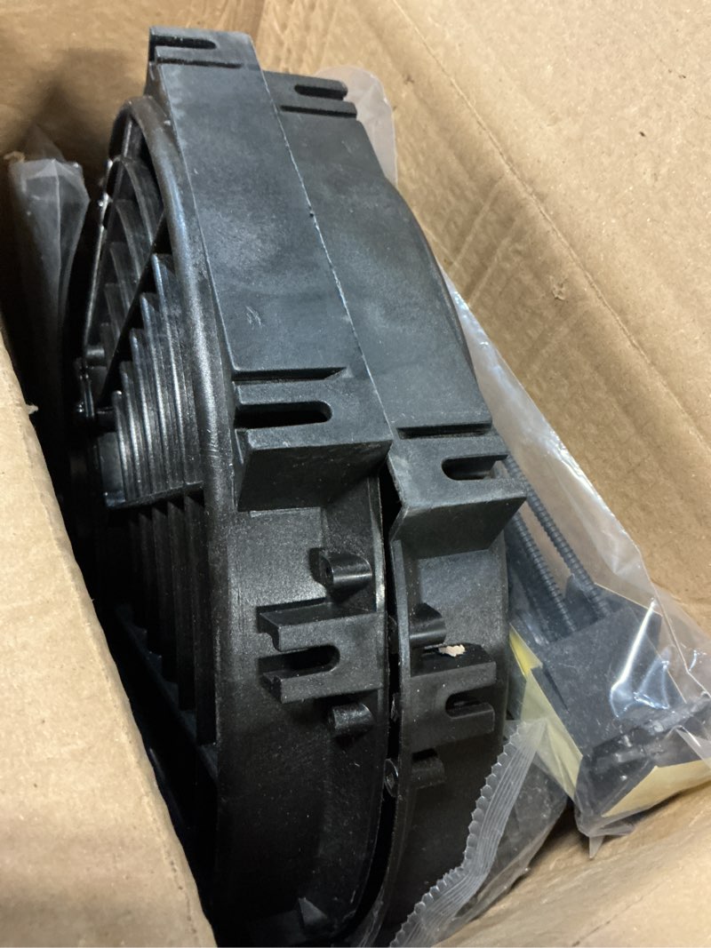 Condition photo showing Good Condition for mupera electric radiator cooling fan - upgraded universal slim fan pull electric radiator cooling fans(2026 new), assembly 12v 80w with mount kit(10 inch, black) set of 2 curved-2pcs x10 inch 2