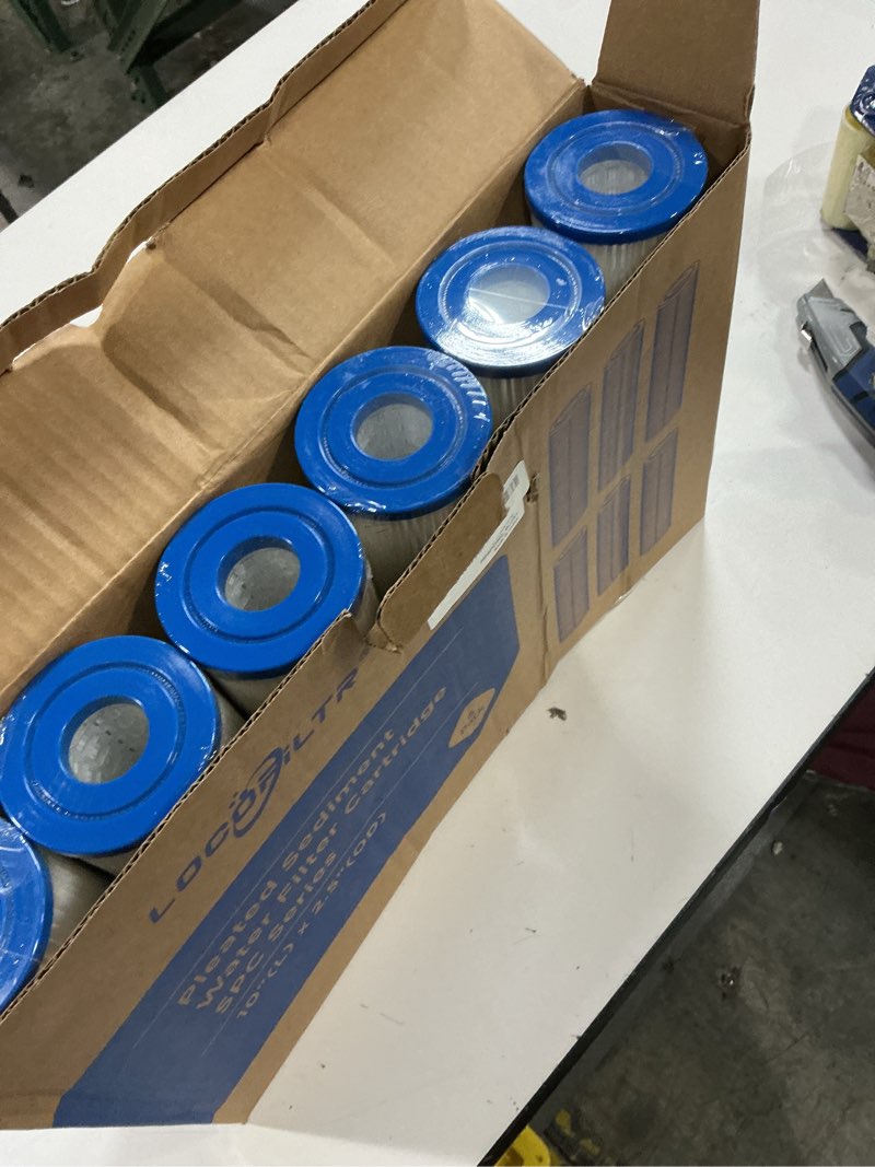 Condition photo showing New/Like New for Whole House 20 Micron 10" x 2.5" Pleated Sediment Well Water Filter Cartridge Replacement for W20CLA, S1A, S1, ECP20-10, SPC-25-1020, AO-WH-PRE-RP2, PE-F10-20 & Cold Plunge Water Chiller (Pack of 6) 6 Pack 20 Micron