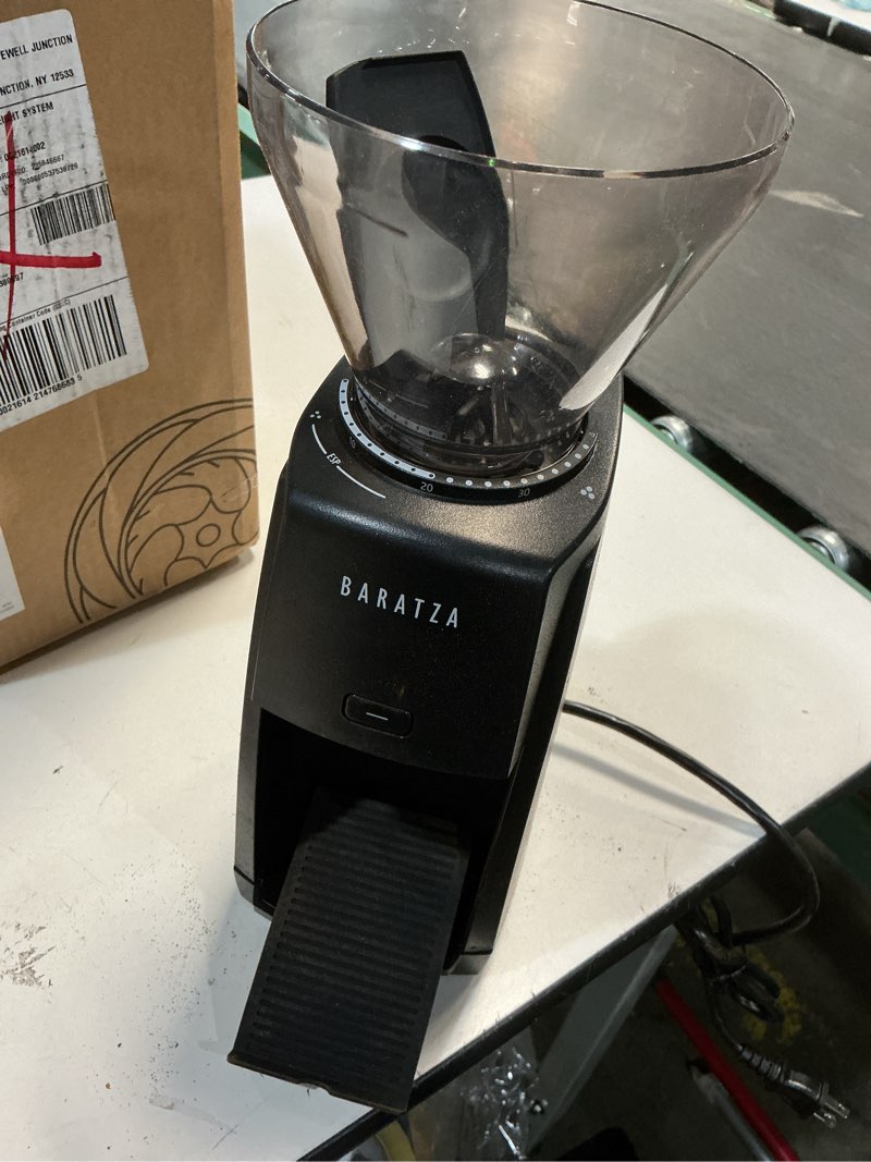 Condition photo showing As Is for Baratza Encore ESP Coffee Grinder ZCG495BLK, Black 14.5cm x 14.5cm x 33.5cm Black