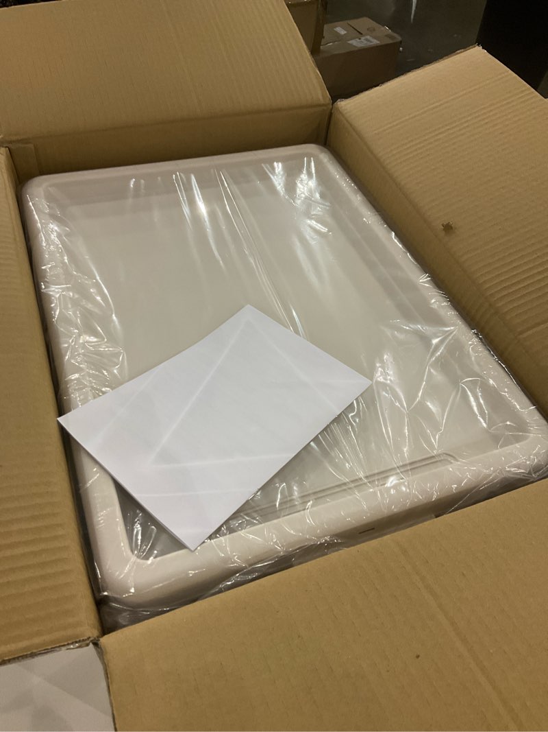 Condition photo showing New/Like New for Large Storage Bins with Lips Stackable Storage Bins with Wall Mounted Box, Wheels, Hooks, 168 QT-3 Pack Plastic Collapsible Storage Bin Containers Organizers and Storage For Bedroom 56Qt Pack of 3