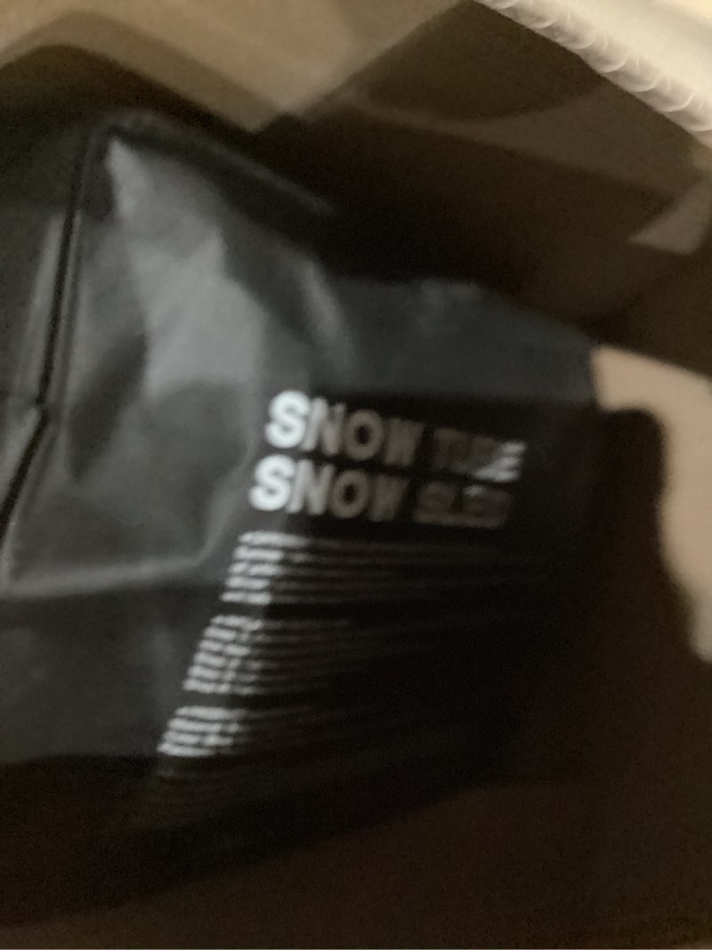 Condition photo showing As Is for Snow Tube Snow Tubes for Sledding Heavy Duty 47 inch Snow Sleds for Kids and Adult Heavy Duty Snow Sleds for Adults Inflatable Snow Tube for Kids with Snow Tube Cover Blue-Cover