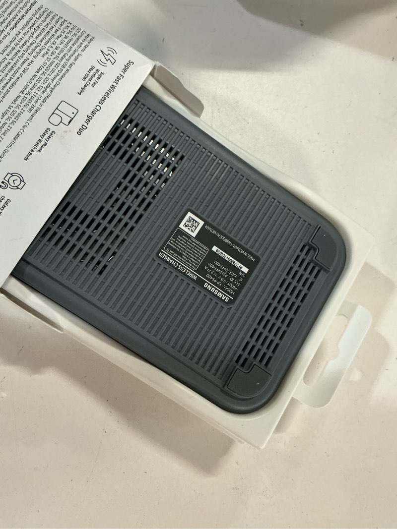 Condition photo showing Good Condition for samsung - 15w duo fast wireless charger pad with cable only - black