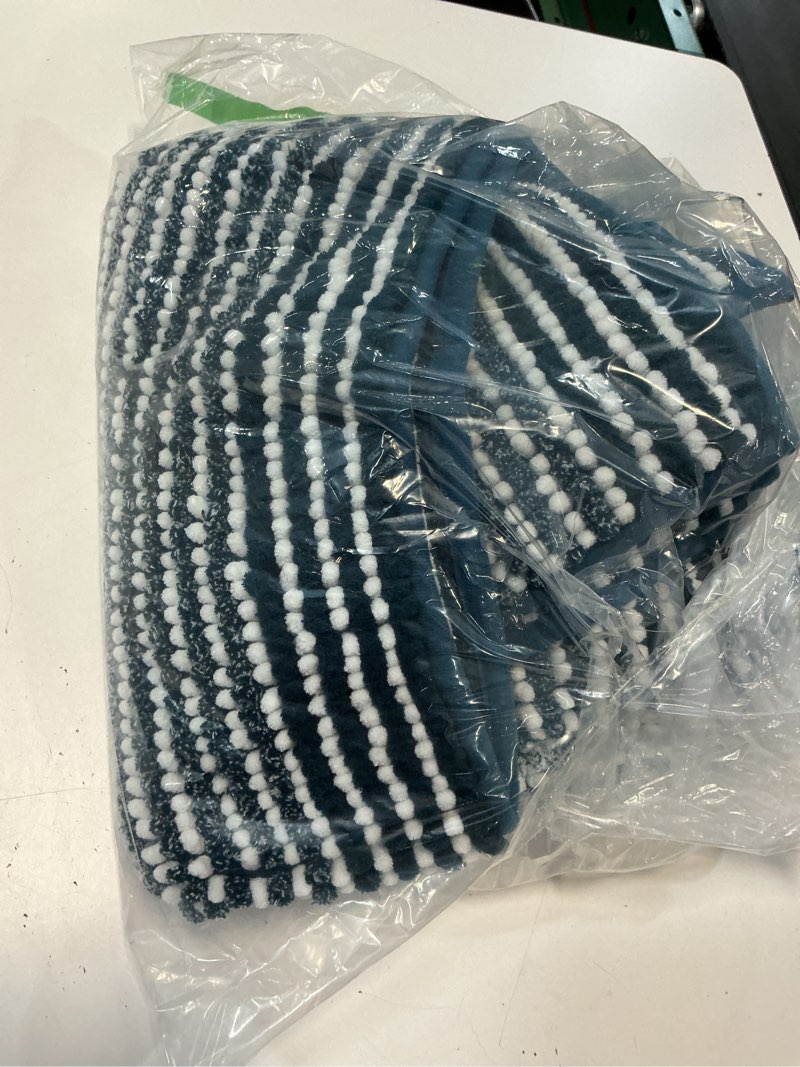 Condition photo showing Good Condition for bsicpro bathroom rugs and mats sets, 2 piece thick absorbent chenille bath mat rug set non slip, soft shaggy bath room floor mats for bathroom, machine washable (teal, 20" x 47" plus 20" x 32") 20" x 47" plus 20" x 32" teal