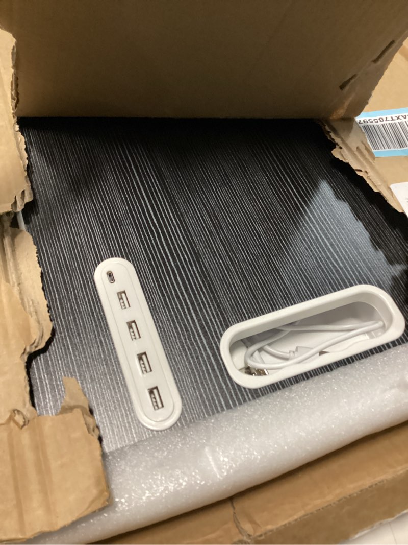 Condition photo showing Good Condition for Laptop Bed Table, Laptop Desk for Bed, Foldable Laptop Bed Desk with USB Charge Port, Handle, Desktop Card Slot, Cup Slot, Side Drawer, Portable Laptop Table for Bed Eating Reading Working Black