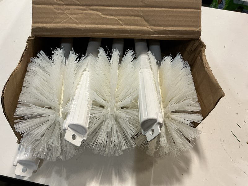 Condition photo showing New/Like New for sparta industial tank brush pipe brush, drain brush with handle for commercial kitchens, polyester bristle, 5 inch, white, (pack of 6) 30" long 5" diameter white