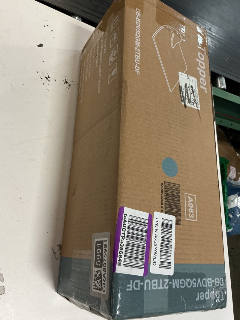 Condition photo showing New/Like New for 2 inch 5-zone cooling gel memory foam mattress topper full, pressure relief for back & hip pain, soft reversible pad for dorm rv camping, certipur-us certified, blue 2 inch-blue twin