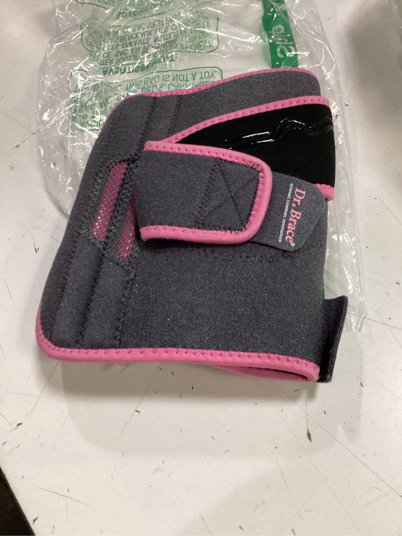 Condition photo showing Good Condition for dr. brace elite knee brace with side stabilizers & patella gel pads for maximum knee pain support and fast recovery for men and women-please check how to size video (orion's, medium) medium orion's