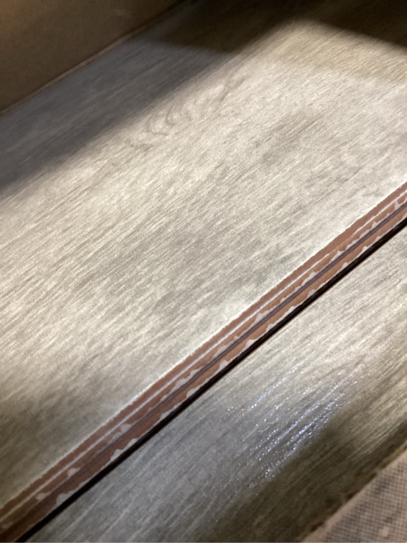 Condition photo showing Good Condition for 10k+ bought last week Style Selections Style Maple Grey Gray 8-in x 24-in Glazed Ceramic Wood Look Floor and Wall Tile ( 1