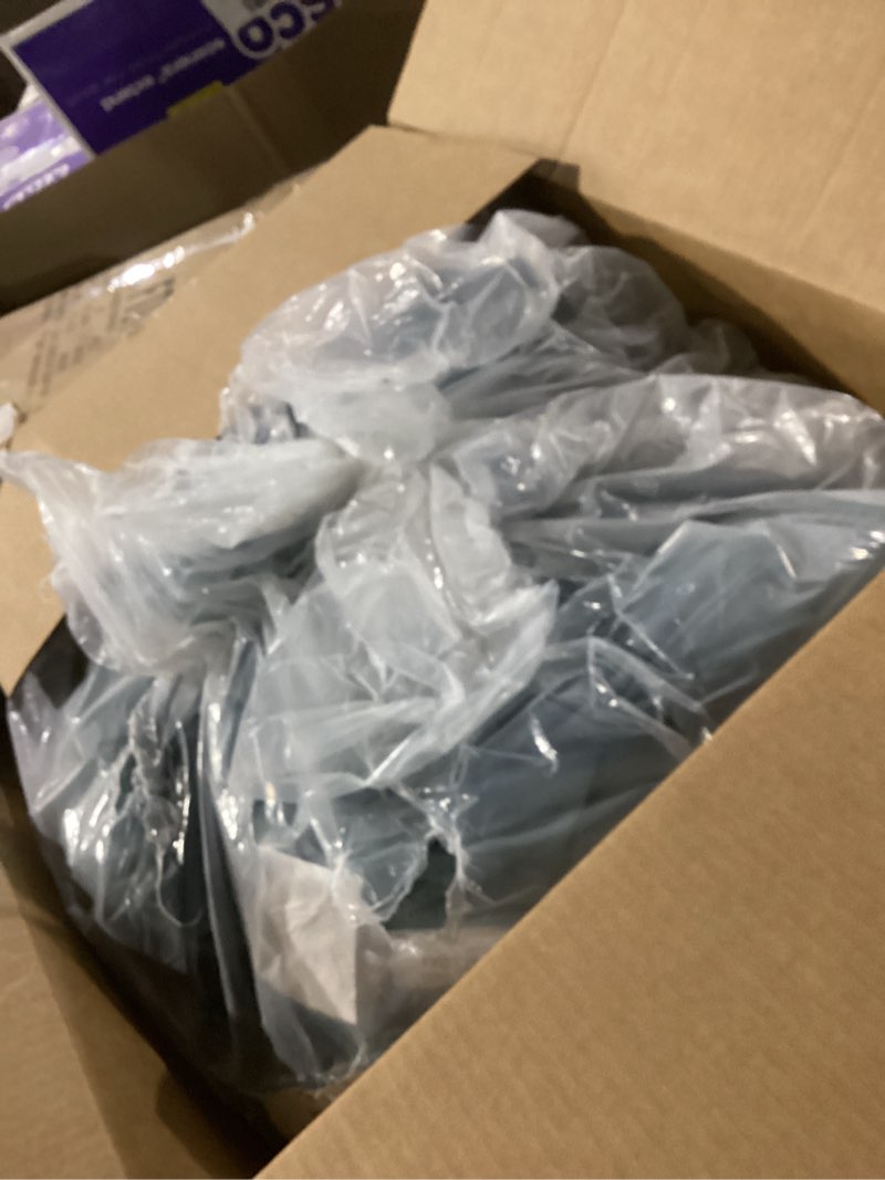 Condition photo showing Good Condition for nestl 9 piece queen comforter set – stone blue pinch pleated bed in a bag – complete queen size bedding set with sheets, set of 2 down alternative pillows, pillowcases and shams stone blue queen