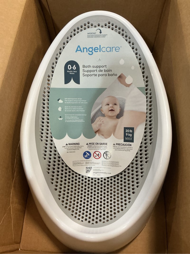 Condition photo showing New/Like New for Angelcare Baby Bath Support (Gray) | Ideal for Babies Less Than 6 Months Old Bath Support Grey