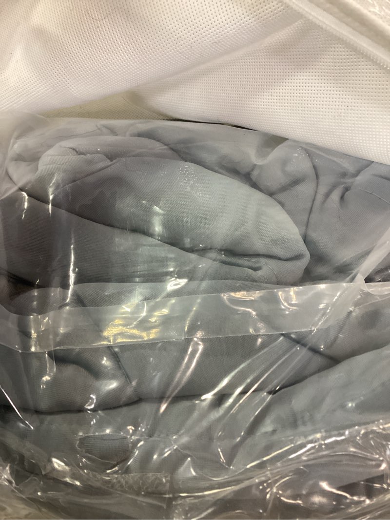 Condition photo showing Good Condition for homesmart cooling weighted blanket king size 20 lbs, designed with hi-tek stay cool fabric, machine washable, perfect for couples, also fits california king beds blue grey | cooling king | 20lbs