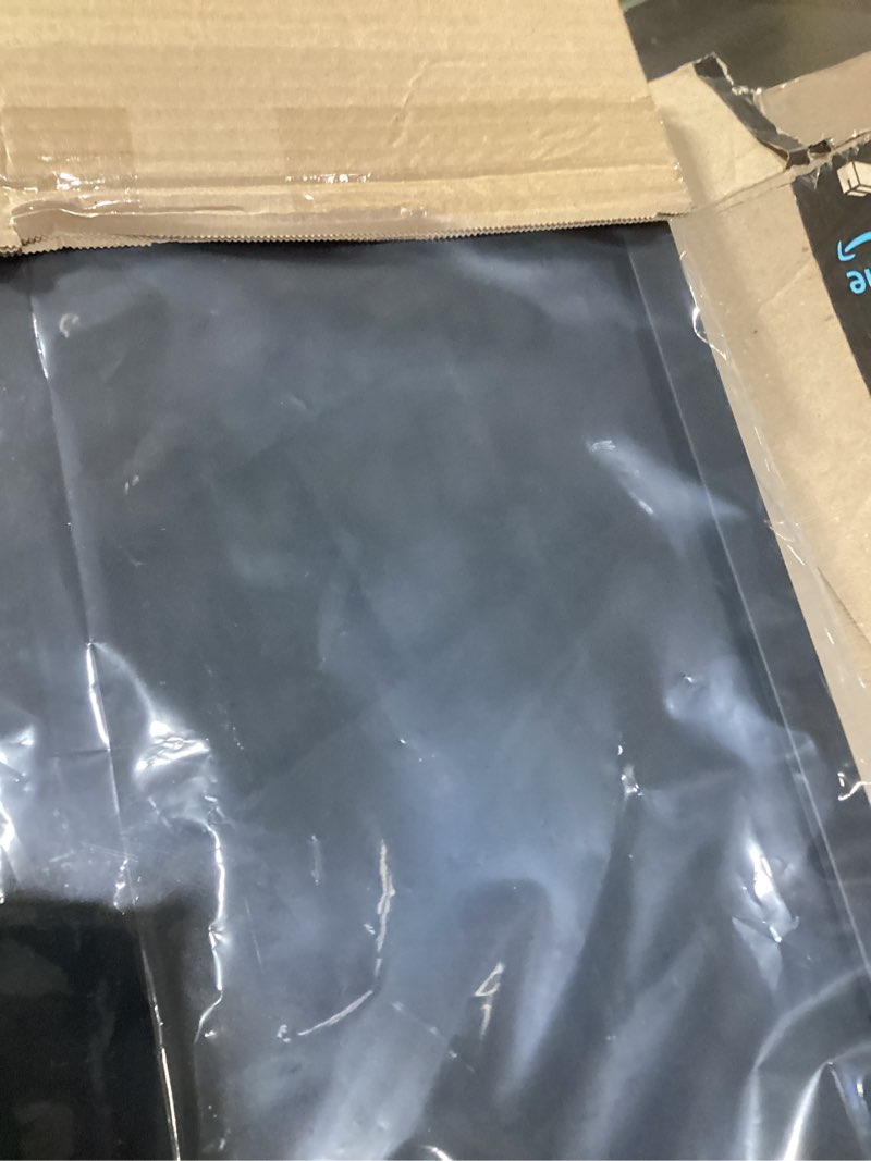 Condition photo showing New/Like New for 12x24 shadow box frame black wood | with a 3/4" usable display depth | includes a black real suede texture acid-free backing board, uv resistant acrylic, and hanging hardware