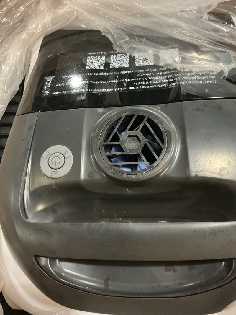 Condition photo showing As Is for (2026 new) bublue c10 gen2 cordless robotic pool vacuum for inground pools max to 210-min runtime, triple motor pool cleaner robot with smart navigation & app control, floor waterline cleaning (white)
