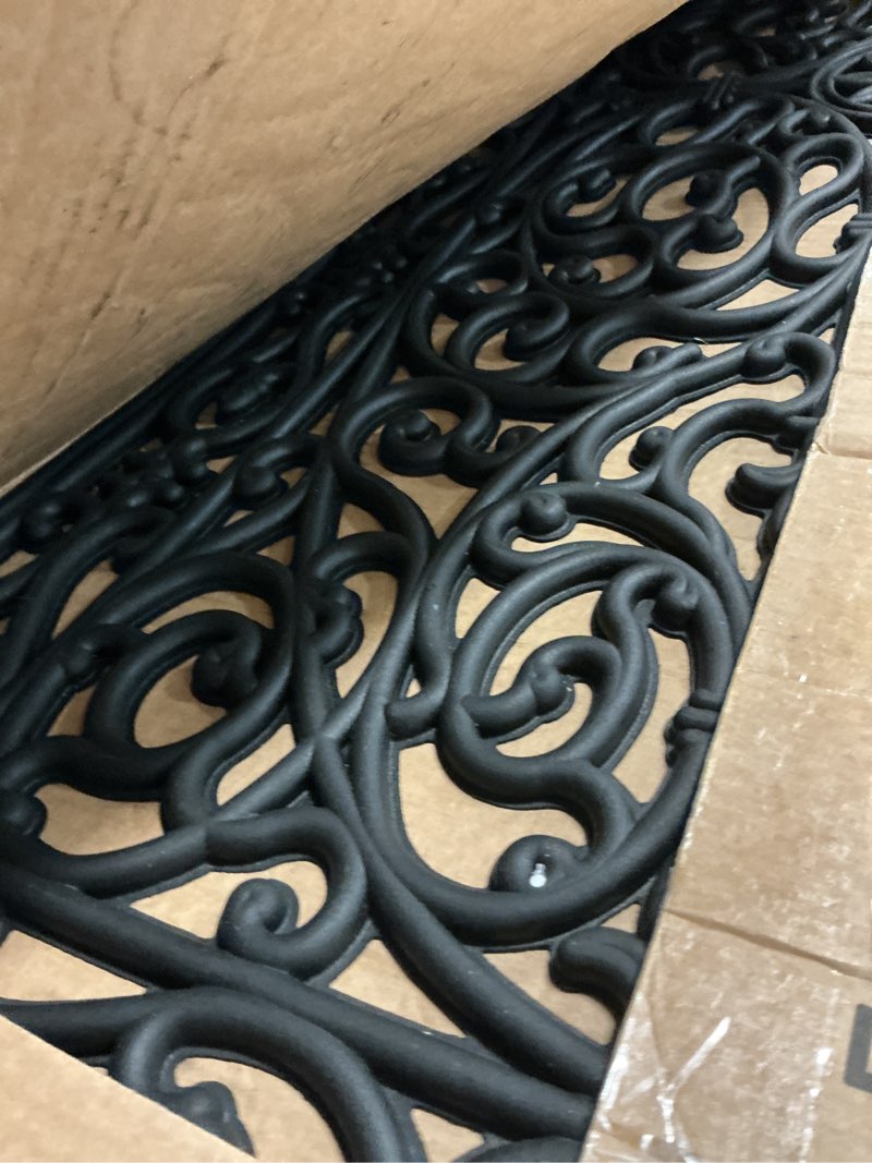 Condition photo showing Good Condition for calloway mills 900222248 gatsby rubber doormat, 22" x 48", black 22" x 48" doormat