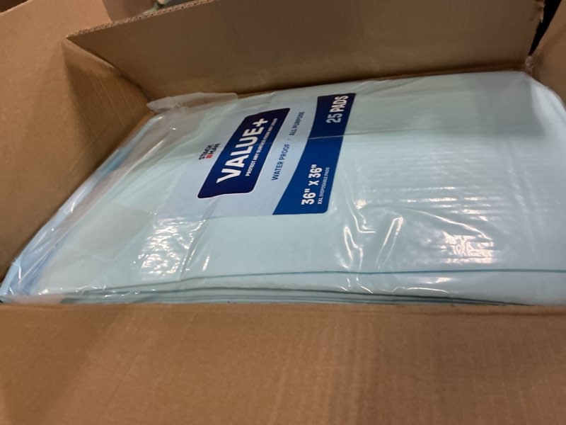 Condition photo showing Good Condition for chucks pads disposable adult underpads [100-pack] 36"x36" xxxl super-absorbent incontinence bed pads – large leak-proof mattress protector pee pads for adults, seniors, kids & pets 36" x 36"