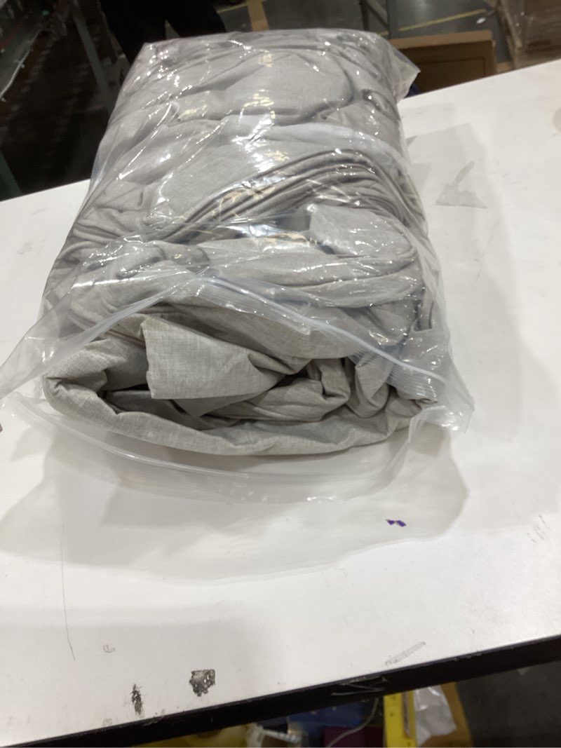 Condition photo showing As Is for Custom Slipcover Replacement The Ektorp Two Seater Sofa Bed Cover Replacement is Custom Made for IKEA Ektorp 2 Seater Sleeper Only, A Quality Sofa Slipcover Replacement (Polyester Flax Beige)