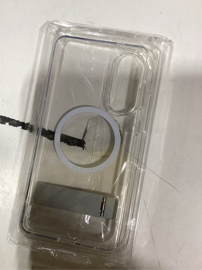 Condition photo showing New/Like New for SPIDERCASE Magnetic for Samsung Galaxy S25 Edge Case, [3 Stand Ways][ Military Grade Drop Protection] with Invisible Stand Shockproof Slim Case for S25 Edge 5G,Clear Clear S25 Edge