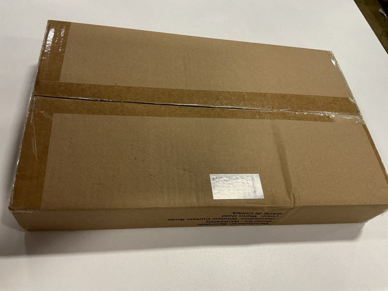 Condition photo showing New/Like New for Curtain Rods for Windows 16 to 240 Inches Adjustable Length 1 Inch Diameter Window Curtain Rod with Aluminium Finials, Warm Gold Warm Gold 16" to 240"