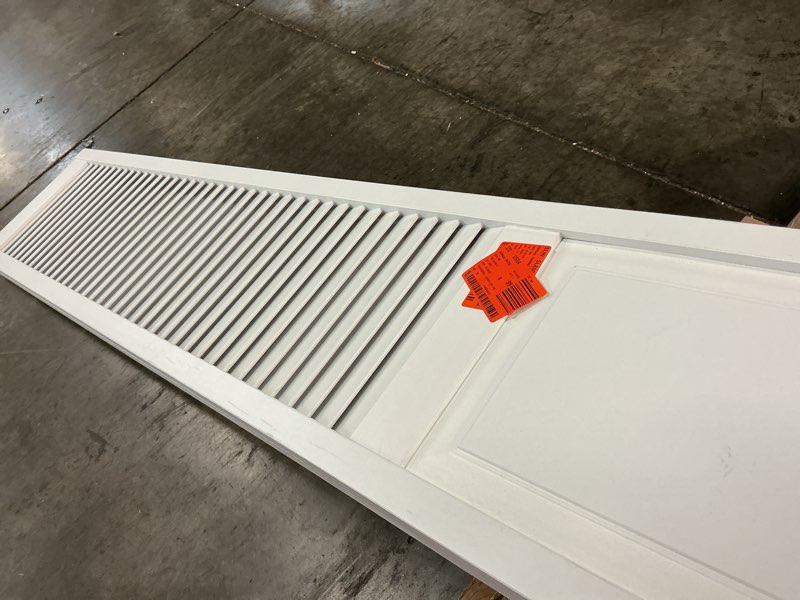 Condition photo showing Good Condition for 24 in. x 80 in. shaker 5-panel solid core primed mdf wood inte bifold door with hardware