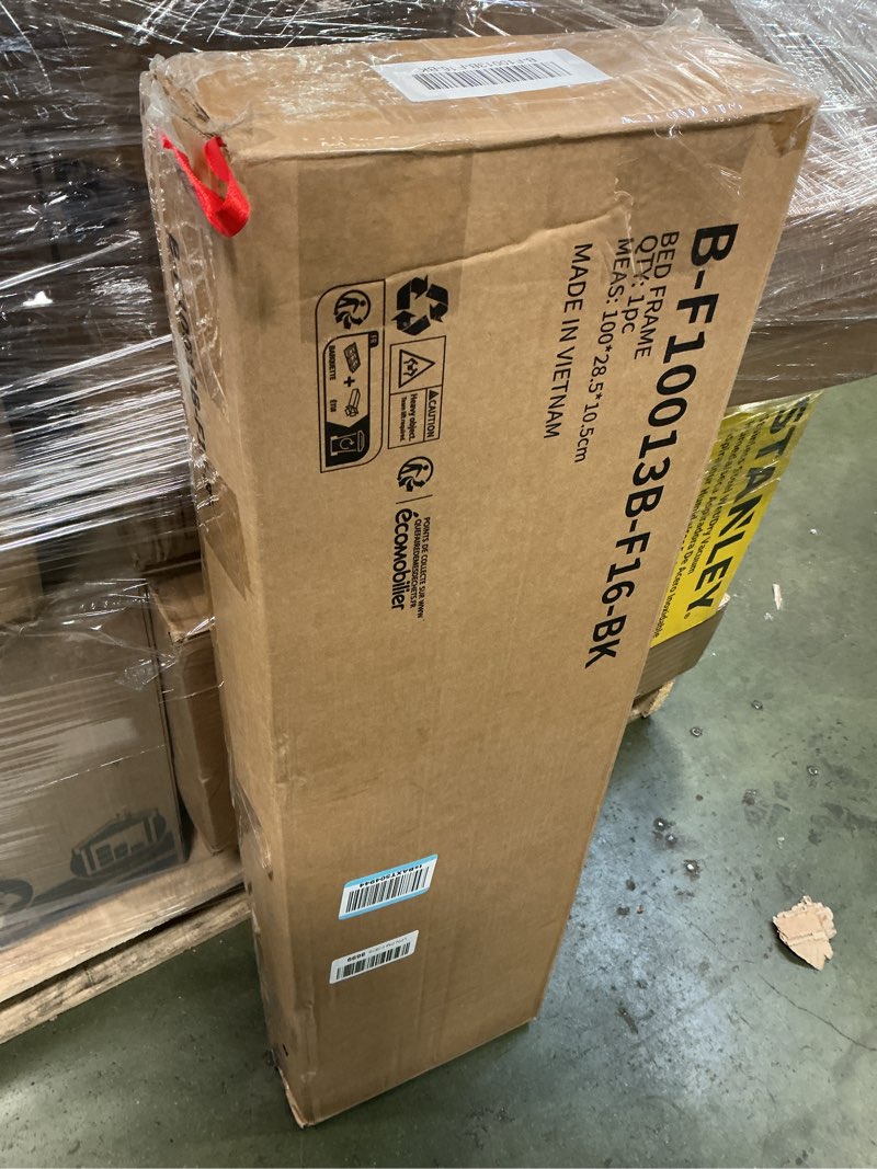 Condition photo showing New/Like New for Avenco Metal Platform Bed Frame Full Size 16 Inch – Noise Free Quiet Design, Heavy Duty Steel Support, Under Bed Storage, Easy Assembly, No Box Spring Needed 16 Inch Full Black