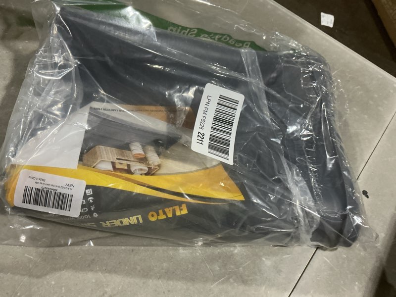 Condition photo showing Good Condition for flato waterproof under sink mat 34" x 22" shelf liner for kitchen and bathroom, cabinet protector, organizers and storage, flexible silicone drip tray dark gray 34" x 22"
