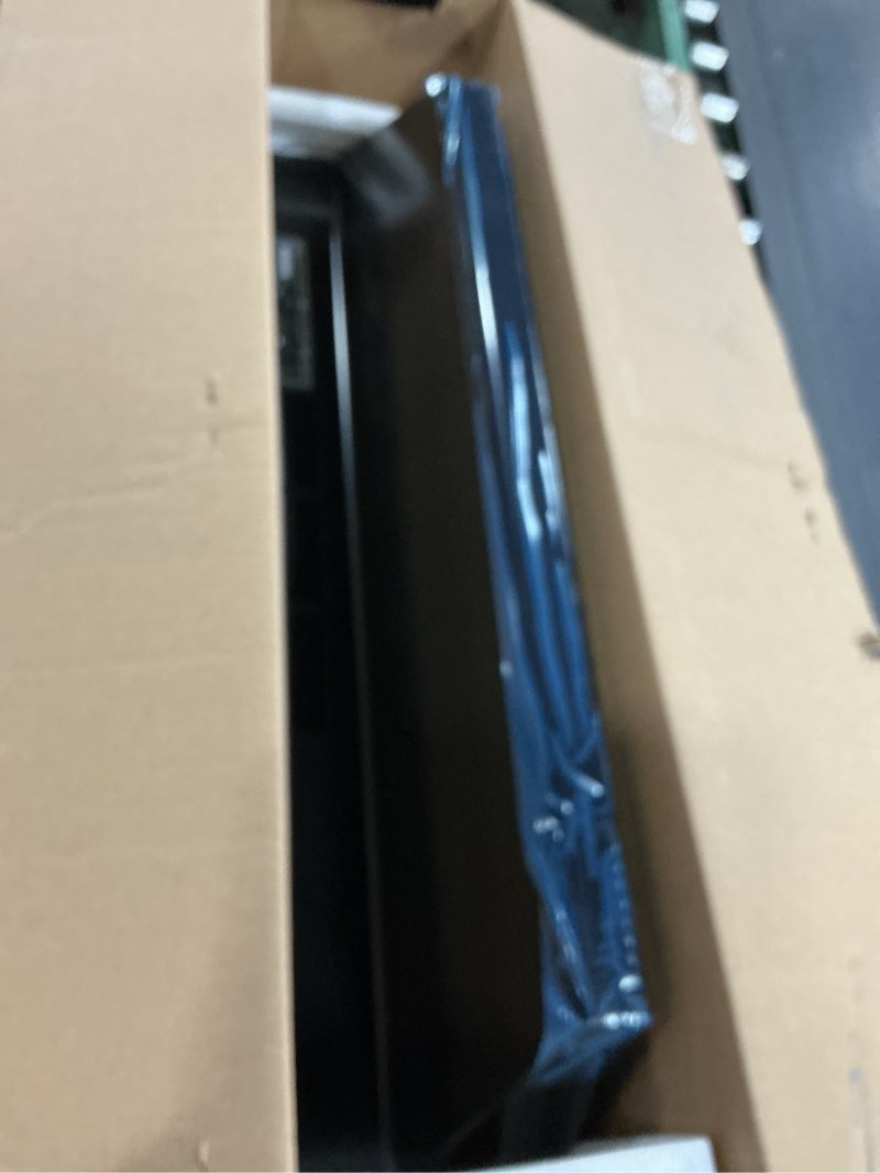 Condition photo showing As Is for 41000 series 30 in. ductless under cabinet range hood with light in black (missing parts)
