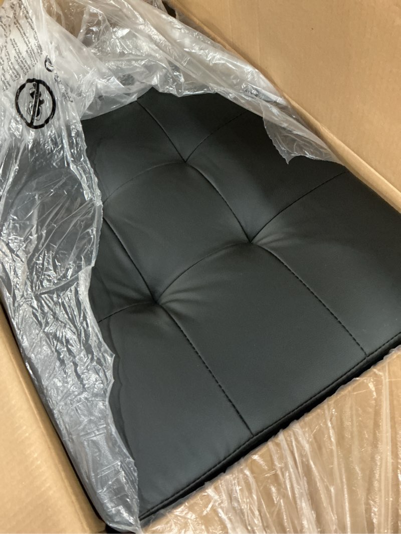 Condition photo showing New/Like New for ((only  ottoman box 3 of 3))trygoal leather sectional sofa with movable chaise & storage ottoman, 3-piece modular convertible l-