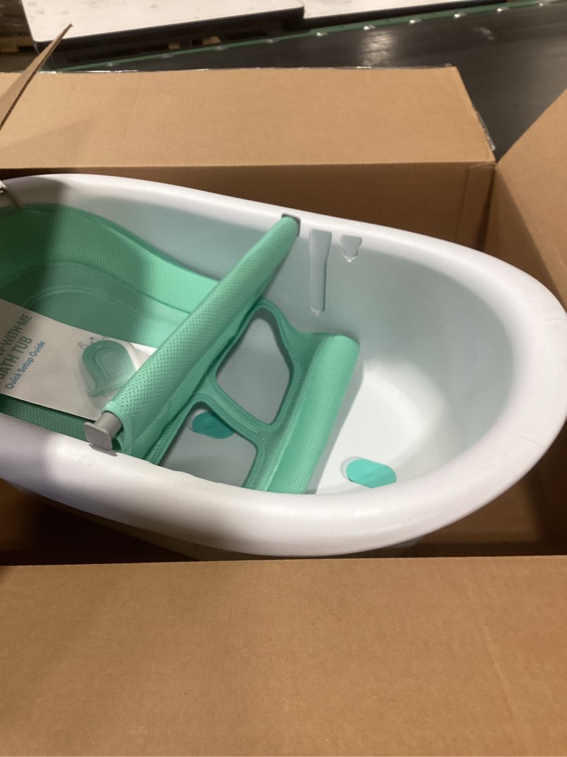 Condition photo showing As Is for Frida Baby 4-in-1 Grow-with-Me Baby Bathtub, Baby Tub for Newborns to Toddler with Removable Bath Seat & Backrest for Bath Support in Tub