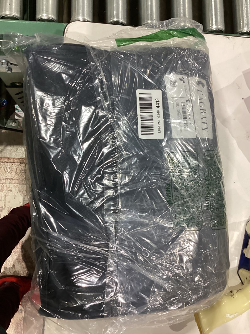 Condition photo showing Good Condition for L'AGRATY Weighted Blanket for Adults- Dark Grey, 48"x72", 15lbs, Twin Full Size Heavy Throw Blanket, Cooling, Breathable, Microfiber with Glass Beads, Big, Washable, All-Season 01-dark Grey 48" x 72" | 15lbs