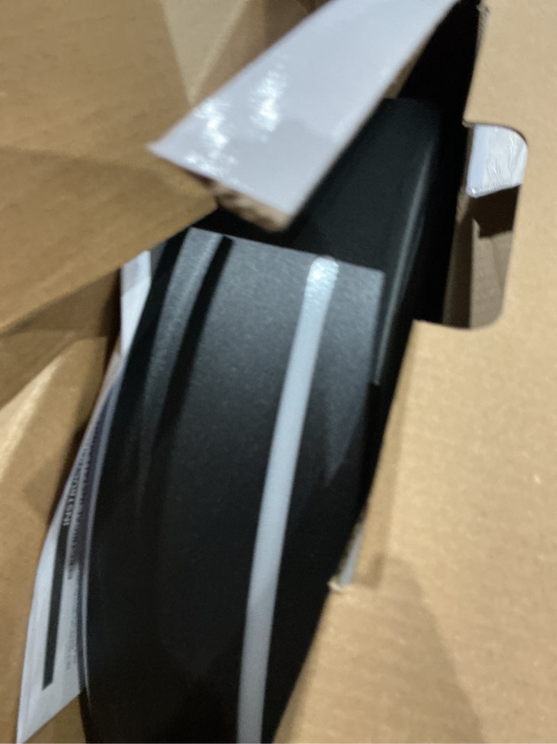 Condition photo showing As Is for globe electric bree 15-in matte black smart integrated led flush mount light