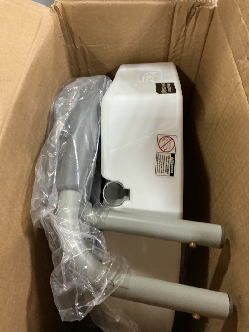 Condition photo showing Good Condition for carex 3.5 inch raised toilet seat with arms, elongated toilet seat riser, up to 250 lbs capacity, elevating & raising seat for elderly & handicap, universal, slip-resistant with padded handles, white