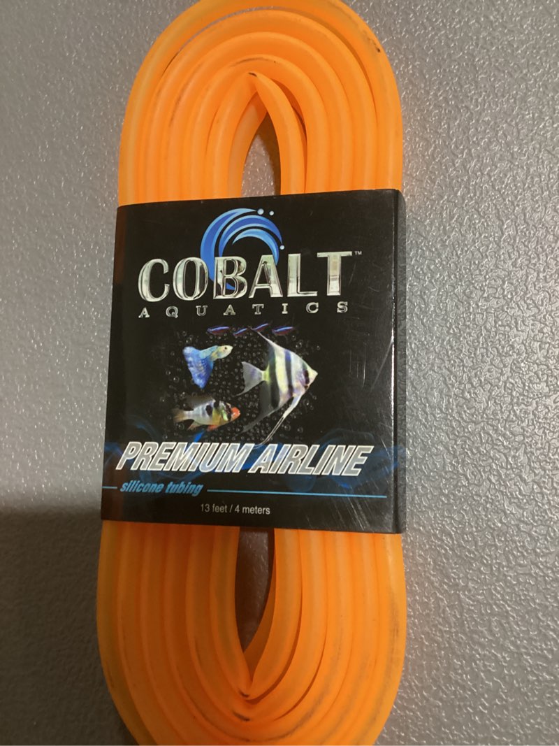 Condition photo showing New/Like New for Cobalt Aquatics Silicone Airline - 4mm Neon 13 Feet (Neon Orange) (B0834QZ8WR)