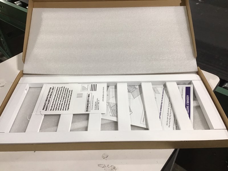 Condition photo showing Good Condition for Toddler Safe Guardrail Compatible with Delta Children Convertible Crib, Crib Rail for Prevent Toddler from Rolling Off The Bed, White