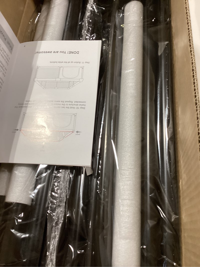 Condition photo showing item condition for Fodoss Baby Playpen, 47x47in Small Play Pen,Toddler Playpen for Apartment,Play Yard,Activity Fence, Extra Large Baby Playard Light Grey 47x47 Inch