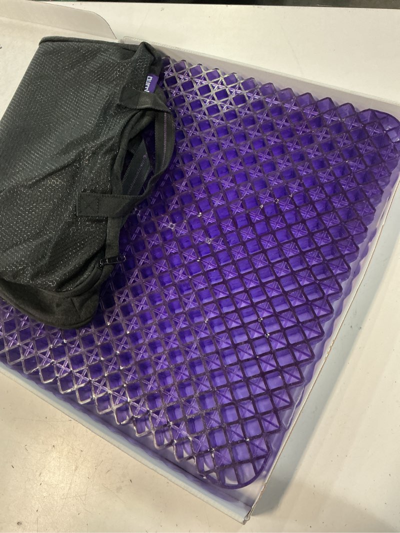 Condition photo showing Good Condition for purple simply seat cushion, lightweight 1.25" low-profile gel seat cushion | gelflex grid for car seat, airplane, desk chair - pressure-reducing, temperature-neutral, no-slip - made in usa