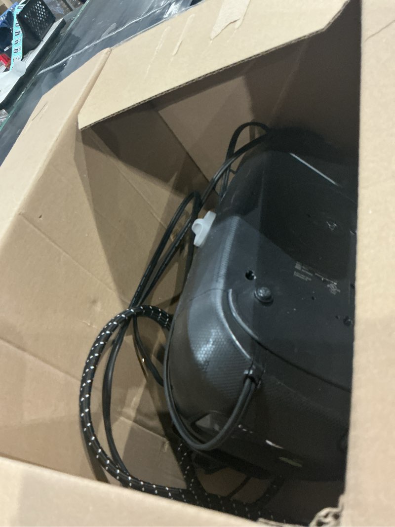 Condition photo showing As Is for rowenta steam station, stainless steel soleplate, professional iron steamer for clothes, 1.1l removable tank, fast heat up, 1800 watts, blue clothes iron, dg8624 xl steaming sessions - high pressure steam