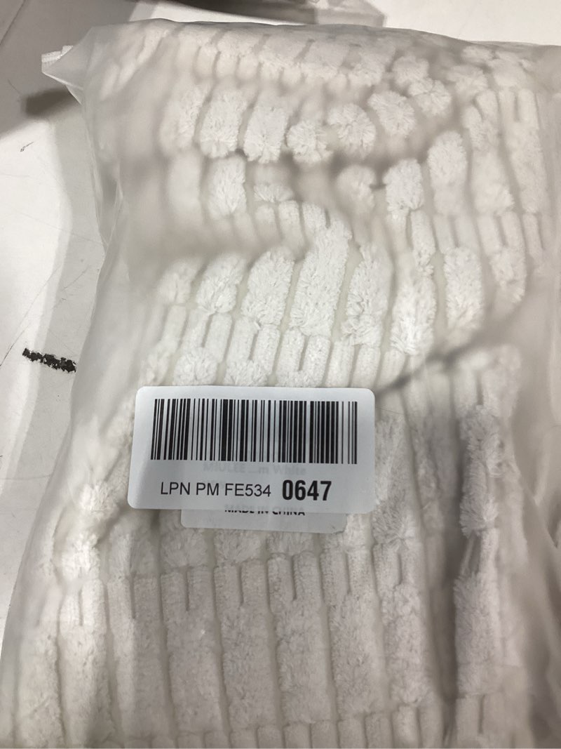 Condition photo showing Good Condition for MIULEE Pack of 2 Corduroy Decorative Euro Sham Throw Pillow Covers 24x24 Inch Soft Boho Striped Pillow Covers Modern Farmhouse Home Decor for Sofa Living Room Couch Bed Cream White 24" x 24" (Pack of 2) Cream White 2