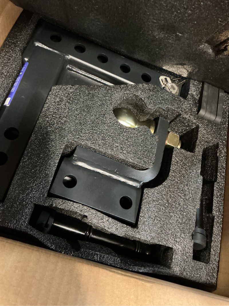 Condition photo showing Good Condition for orion motor tech trailer hitch ball mount, adjustable tow hitch for 2" receiver with 2" ball 9-1/2" drop 8-1/4" rise 8000 lb. capacity, heavy-duty drop hitch with 3 locking hitch pins for truck boat