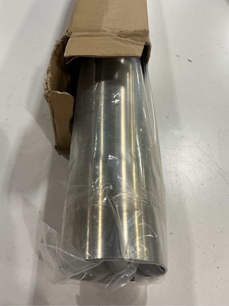 Condition photo showing New/Like New for 3 Inch DIY T304 Stainless Steel Exhaust Muffler Straight Pipe, Tailpipe 3"ID to 3"OD Exhaust Extension Tube Tailpipe 18" Length Universal Fitment 3.0'' OD-Straight-18''