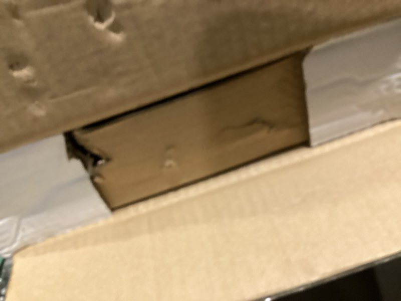 Condition photo showing As Is for 2WAYZ FLAMELY 5-Piece Fireplace Tools Set - Includes Fire Poker, Shovel, Brush, Tongs, Stand - Heavy-Duty Fireplace Accessories and Fire Tools for Indoor or Outdoor Use Modern Brass Set