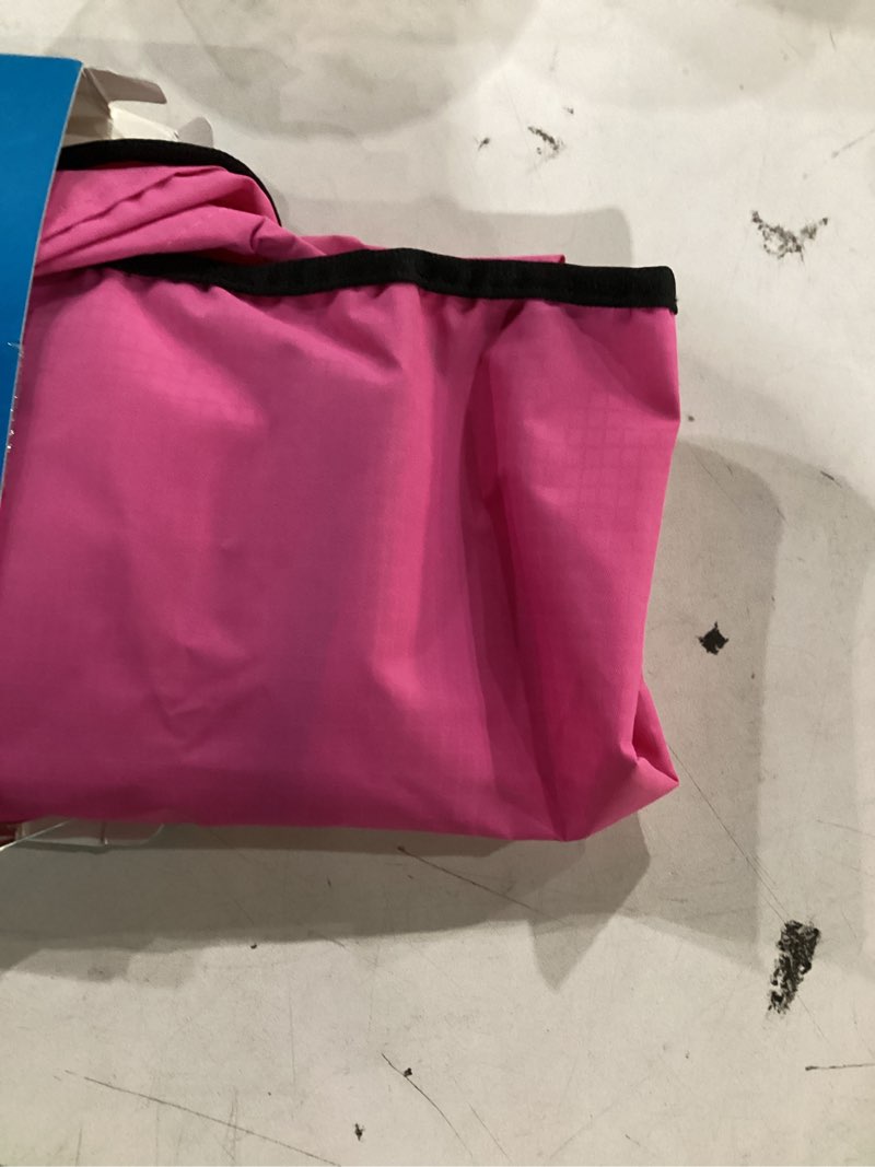 Condition photo showing Good Condition for reflective puppy raincoat - waterproof adjustable pet hooded slicker poncho raincoats jacket, lightweight dog rain coat(pink, small) pink small